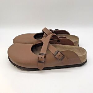 Birkenstock Birki's Dorian Birko-Flor® Clog W 8 or M 6 EUR 39 Pecan Brown Sabot